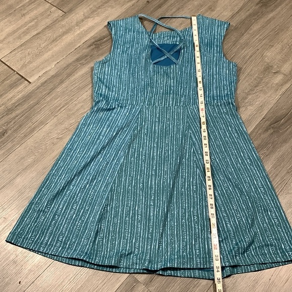 Title Nine Steadfast Dress/Romper in AjRak Stripe      size L - Picture 10 of 11